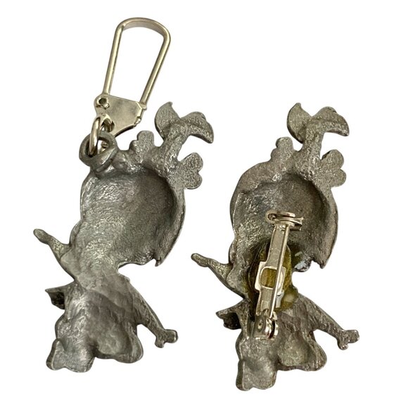 Vintage Pebbles Flintstone Pin Zipper Pull Set Warner Bros Purse Backpack Charm - Picture 3 of 9